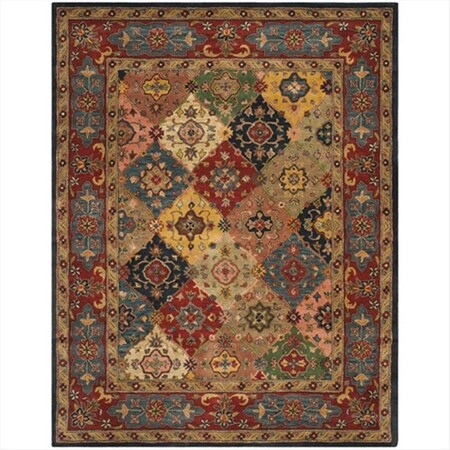 Safavieh 8 ft. - 3 in. x 11 ft. Large Rectangle, Traditional Heritage Red And Multi Hand Tufted Rug HG926A-9